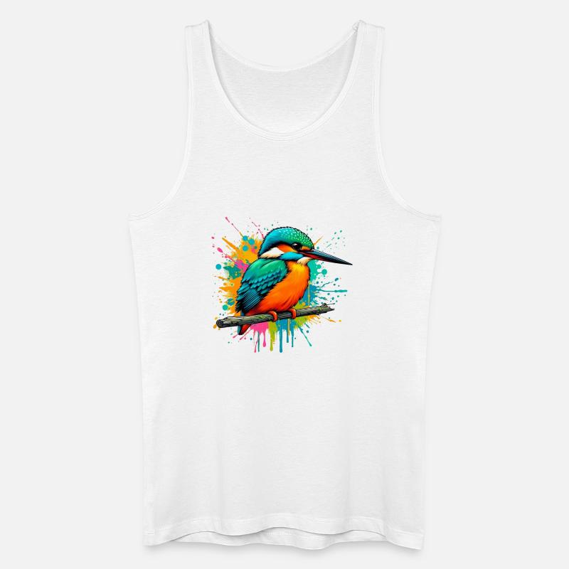 Eisvogel - Männer Bio Tank Top - Weiß
