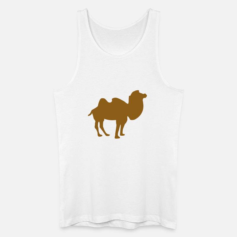 Kamel - Männer Bio Tank Top - Weiß