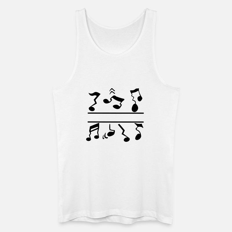 False notes - Men’s Organic Tank Top - white