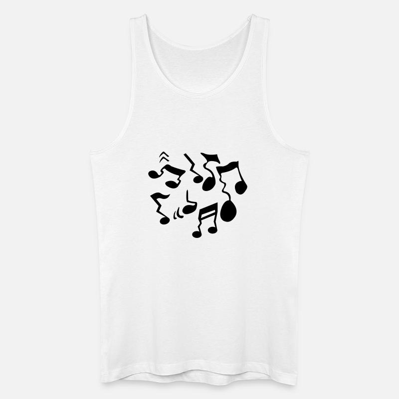 Falsche Töne - Männer Bio Tank Top - Weiß