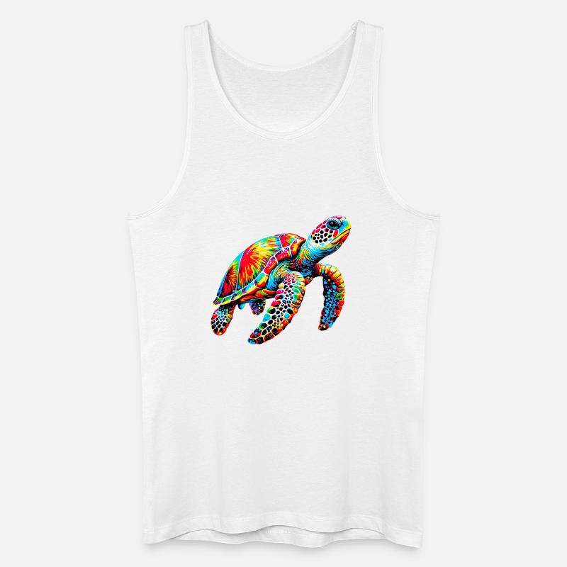 Schildkröte - Männer Bio Tank Top - Weiß