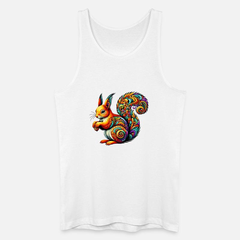 Eichhörnchen - Männer Bio Tank Top - Weiß