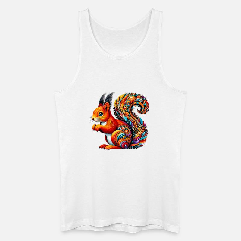 Eichhörnchen - Männer Bio Tank Top - Weiß