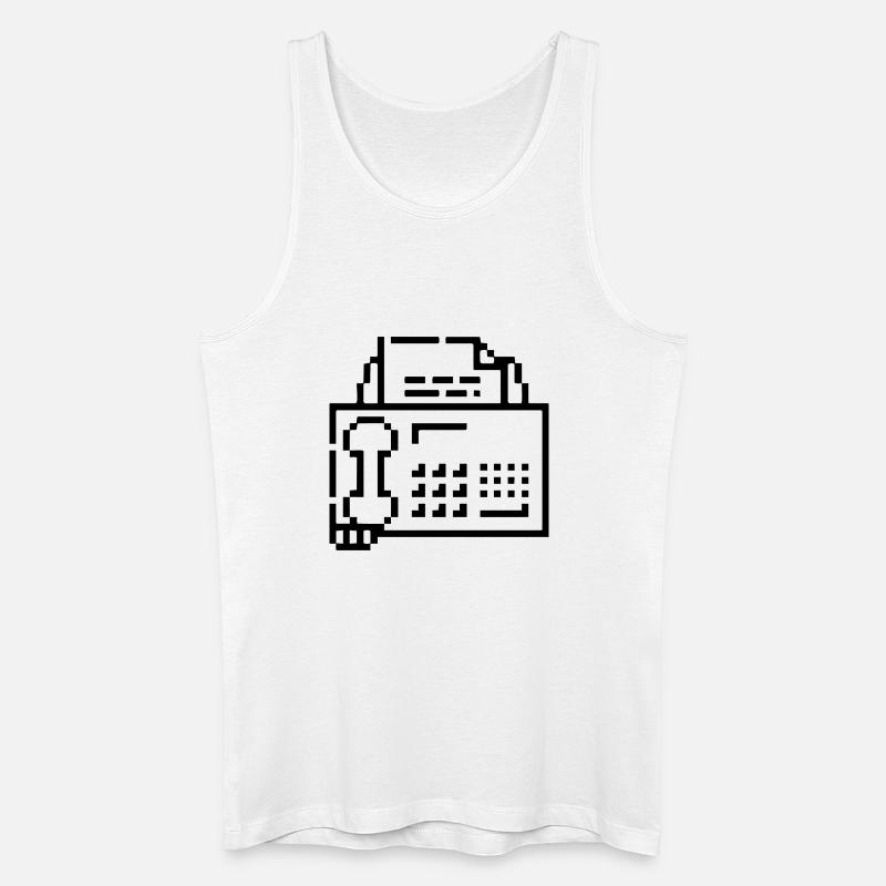 Fax (Mac OS 7) - Männer Bio Tank Top - Weiß