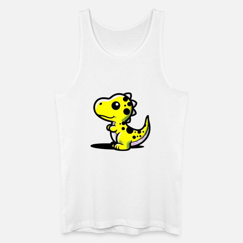 Dinosaurier - Männer Bio Tank Top - Weiß