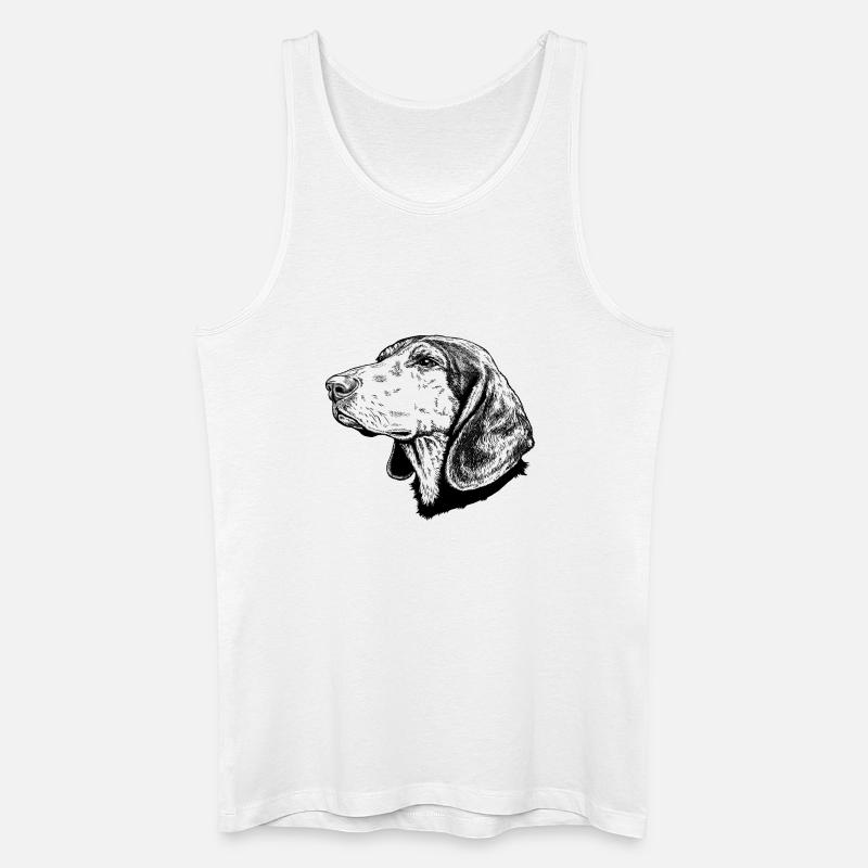 Griechische Bracke 01s Hellenikos Ichnilatis - Männer Bio Tank Top - Weiß