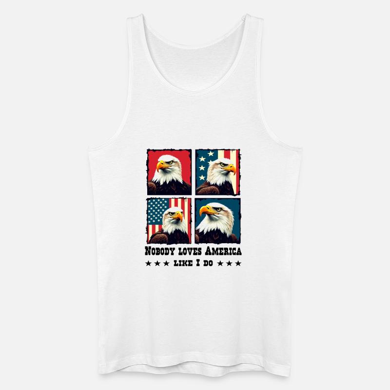 Weißkopfseeadler - Männer Bio Tank Top - Weiß