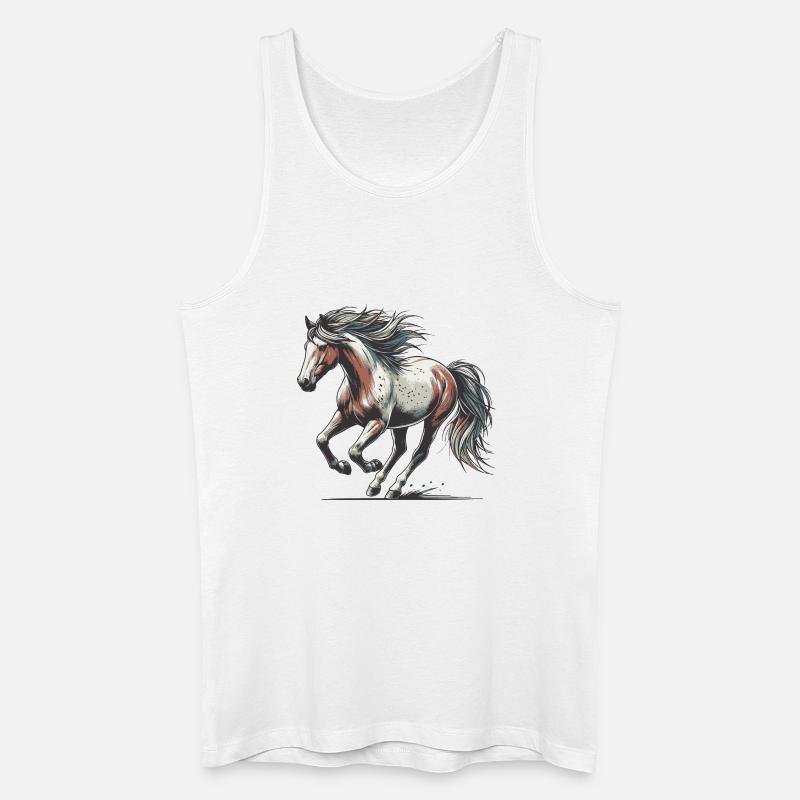 Cheval - Débardeur bio Homme - blanc