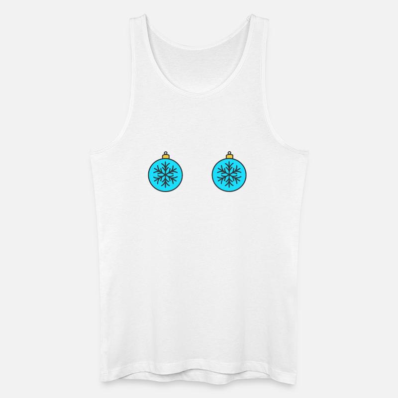 Weihnachtskugeln - Männer Bio Tank Top - Weiß