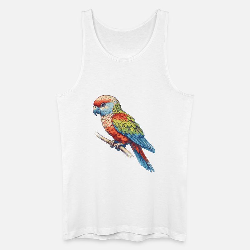 Papagai - Männer Bio Tank Top - Weiß