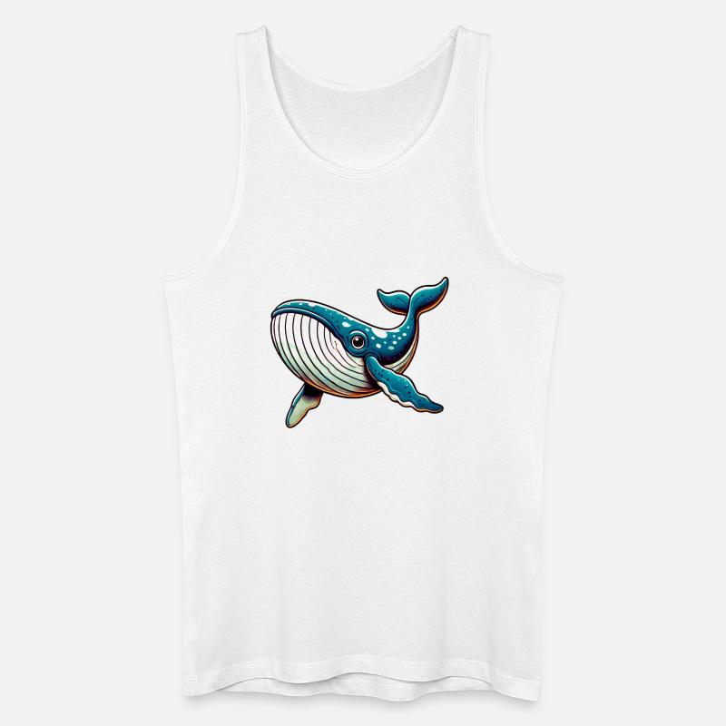 Whale - Men’s Organic Tank Top - white