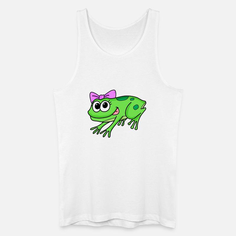 Frosch Mädchen Dame - Männer Bio Tank Top - Weiß