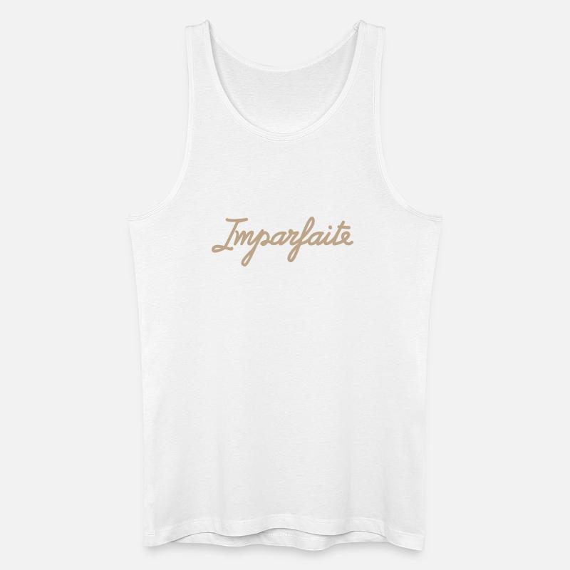 Imperfect – Einzigartig und stolz darauf - Männer Bio Tank Top - Weiß