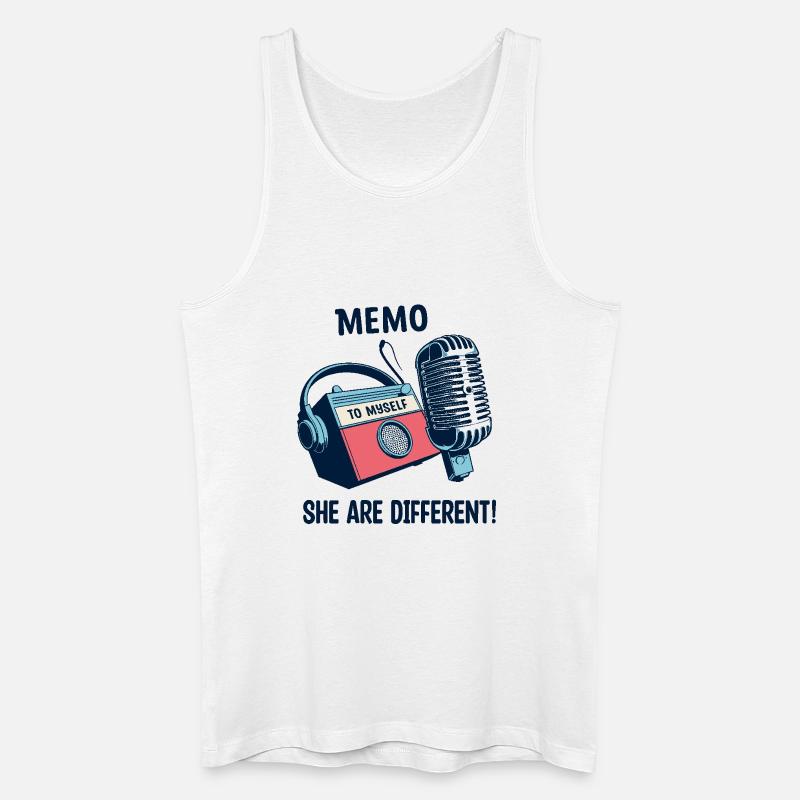 Sie sind anders ! - Männer Bio Tank Top - Weiß