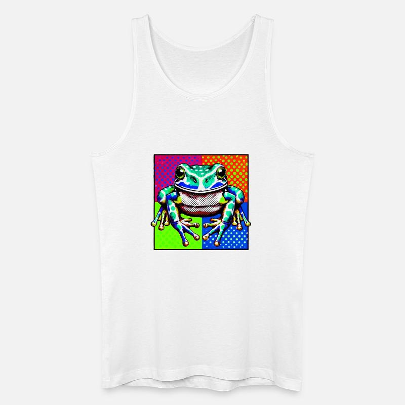 Frosch - Männer Bio Tank Top - Weiß