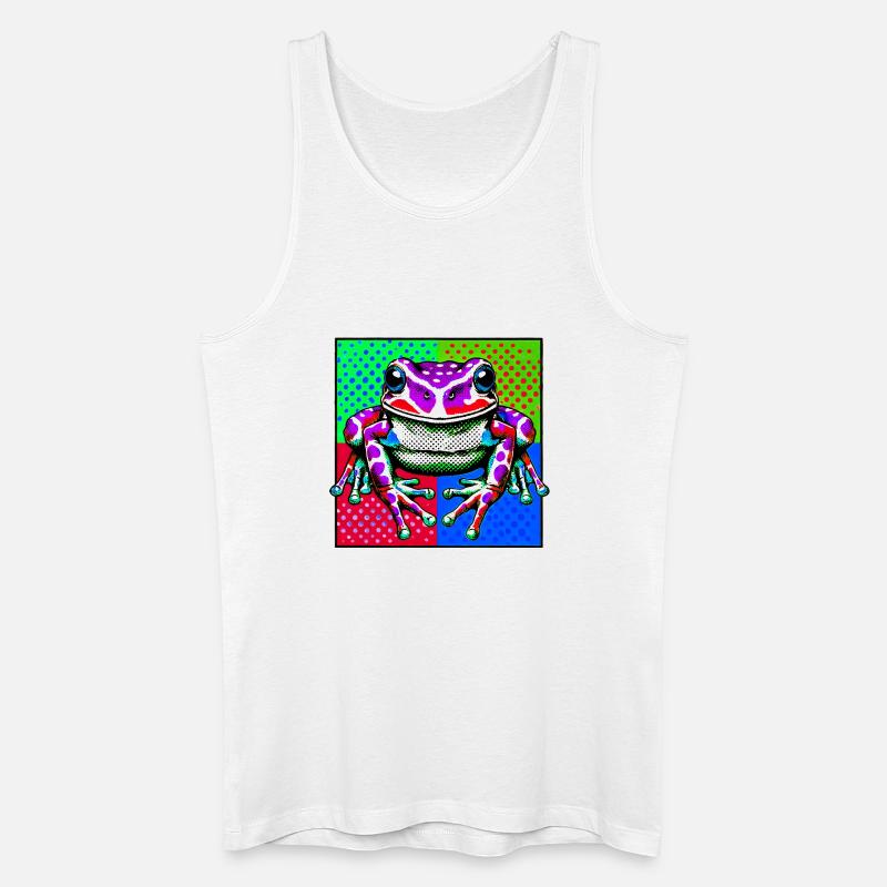 Frosch - Männer Bio Tank Top - Weiß