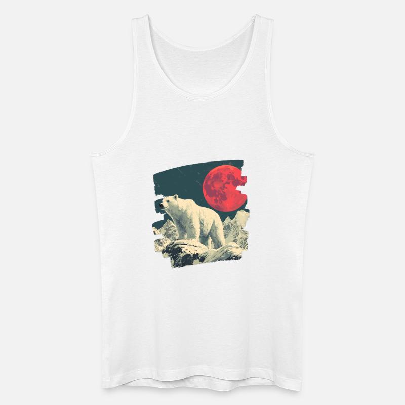 Eisiger Bär - Männer Bio Tank Top - Weiß