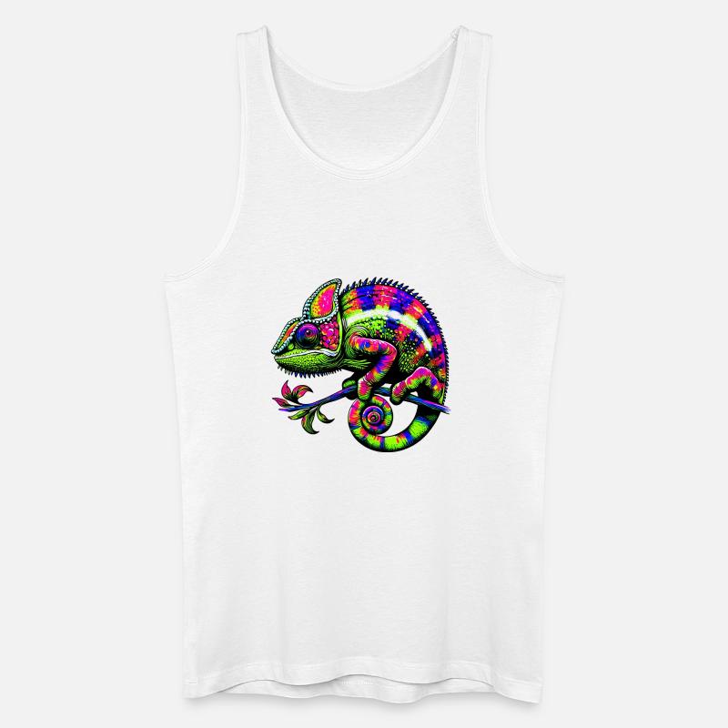 Chamäleon - Männer Bio Tank Top - Weiß