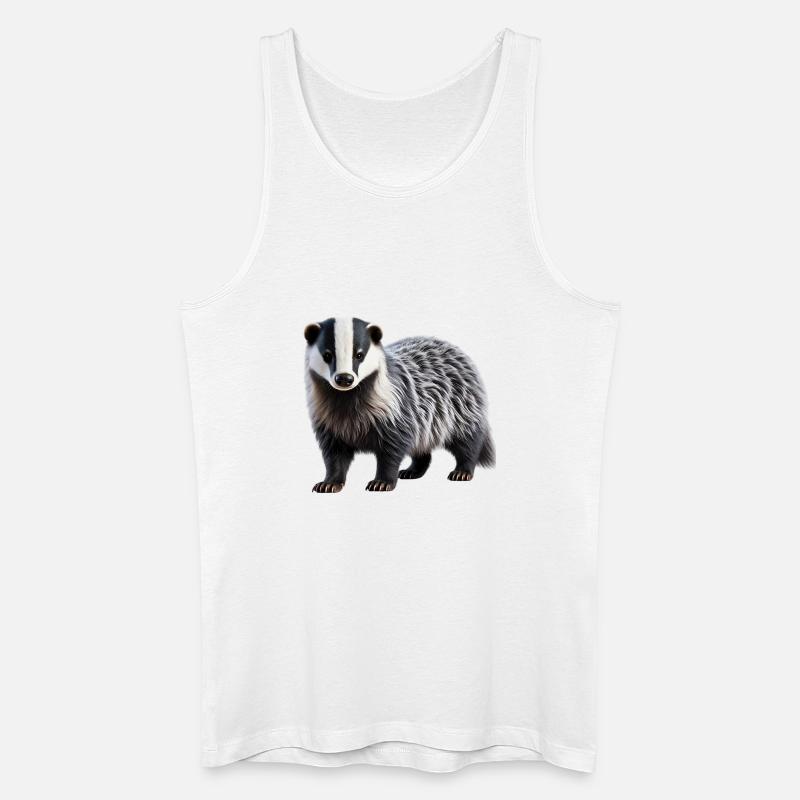 Dachs - Männer Bio Tank Top - Weiß