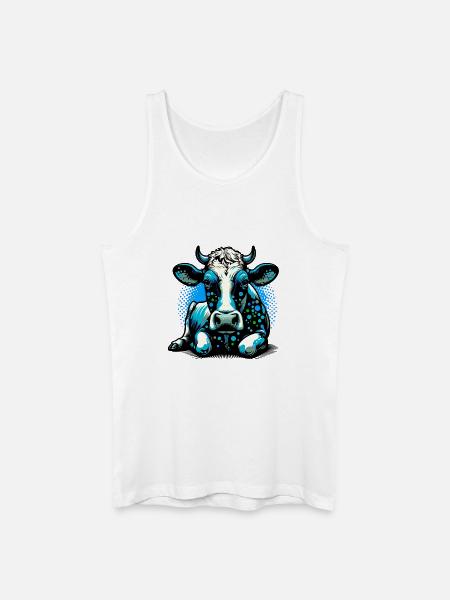 Vache - Débardeur bio Homme - blanc