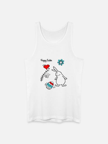 Happy Easter - Männer Bio Tank Top - Weiß