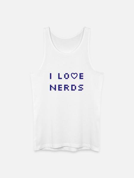 J’adore les nerds - Débardeur bio Homme - blanc