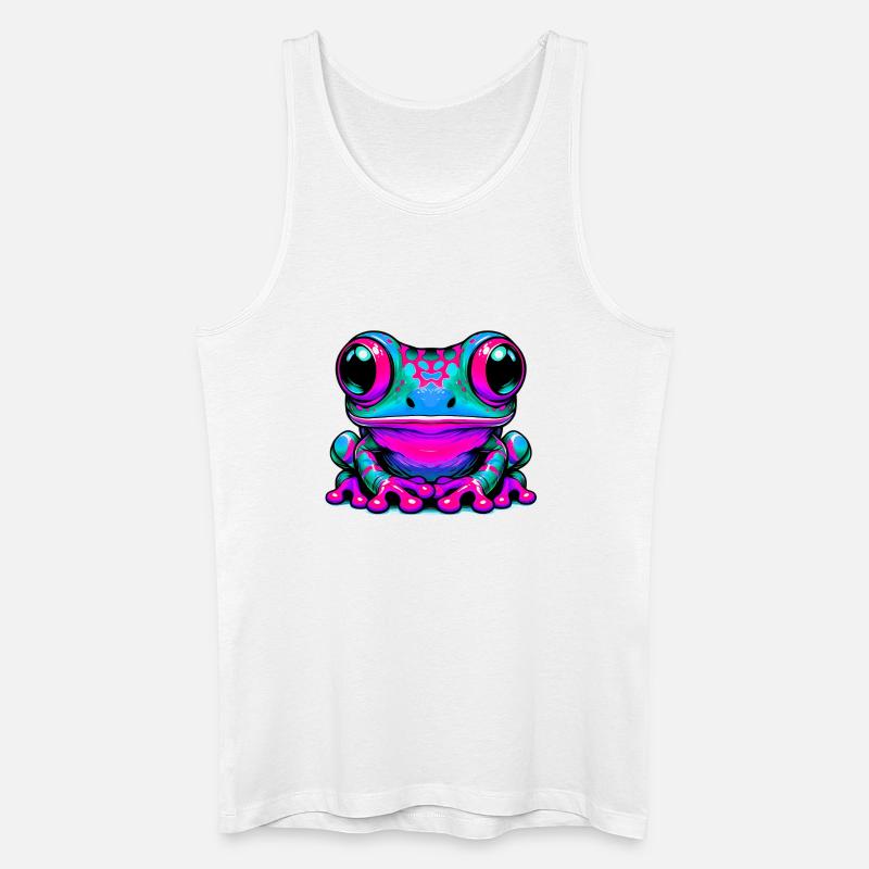 Frosch - Männer Bio Tank Top - Weiß