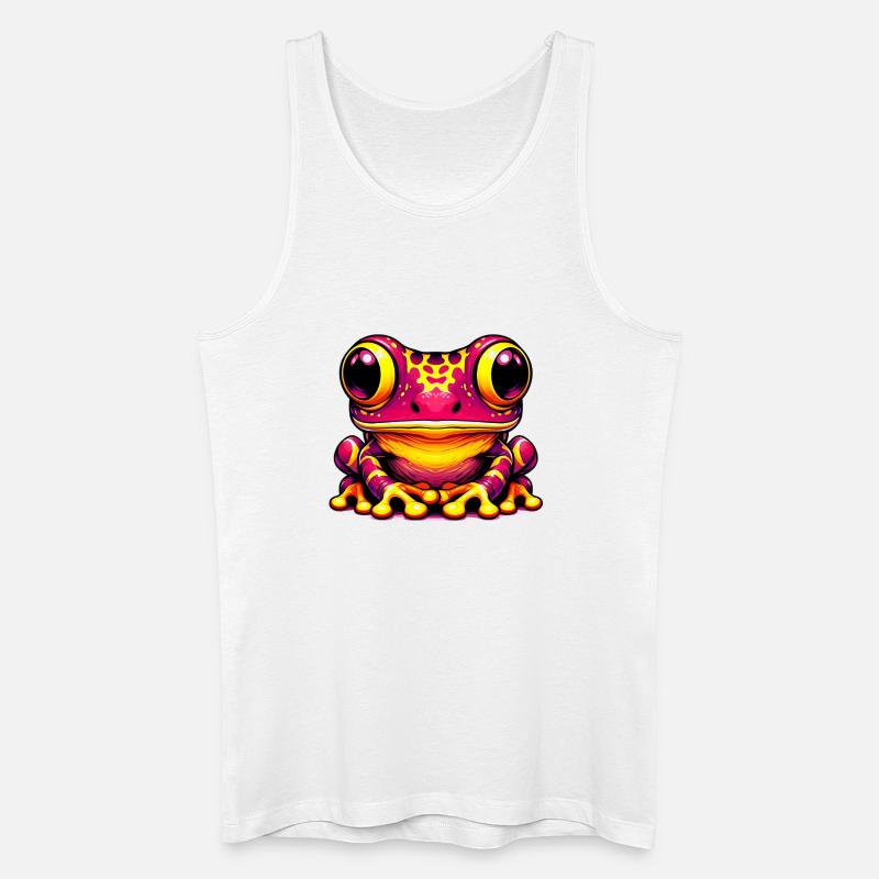 Frosch - Männer Bio Tank Top - Weiß
