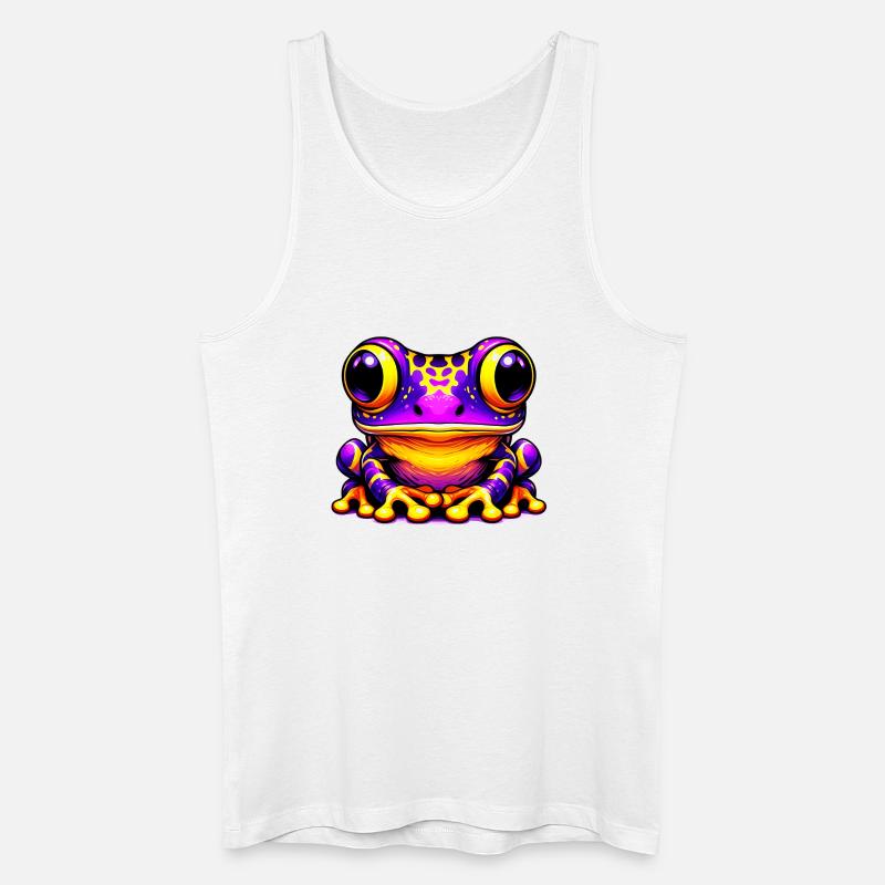 Frosch - Männer Bio Tank Top - Weiß