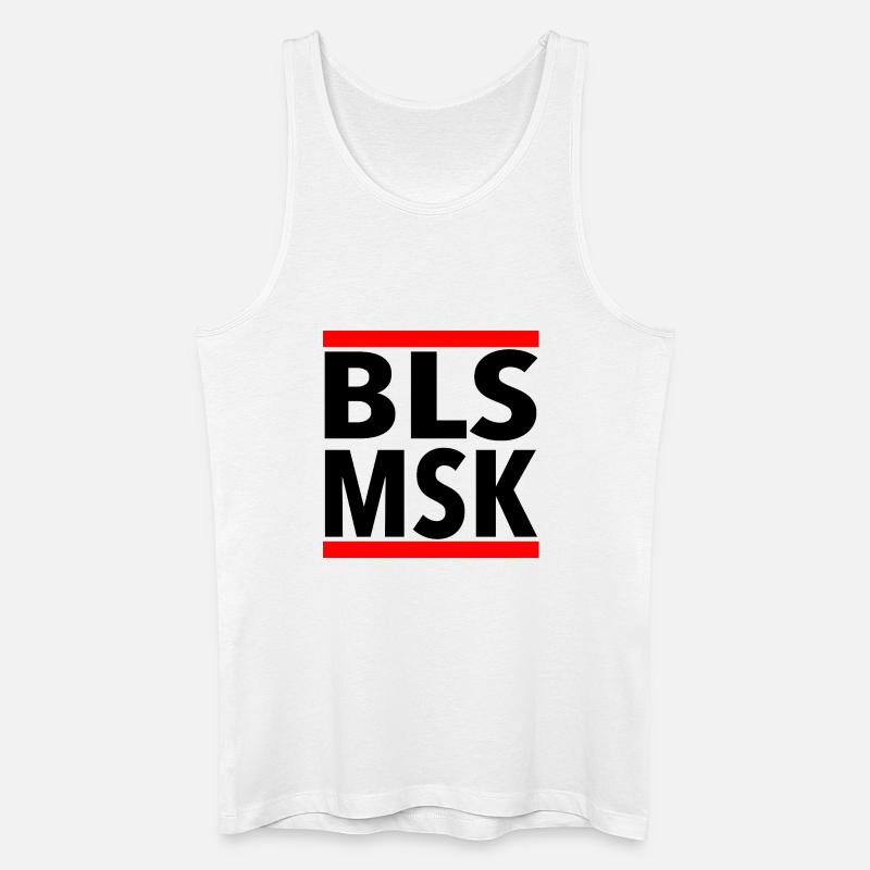BLSMSK Motiv - Männer Bio Tank Top - Weiß
