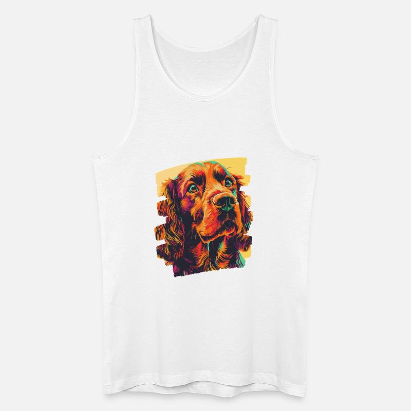 Cocker Spaniel - Männer Bio Tank Top - Weiß