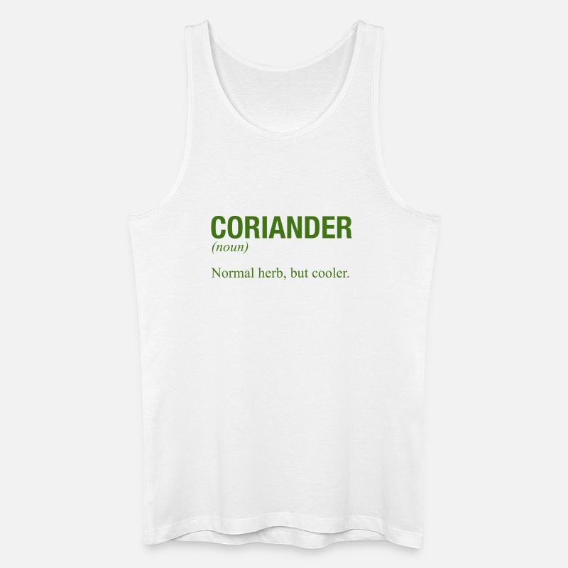 CORIANDER - Männer Bio Tank Top - Weiß