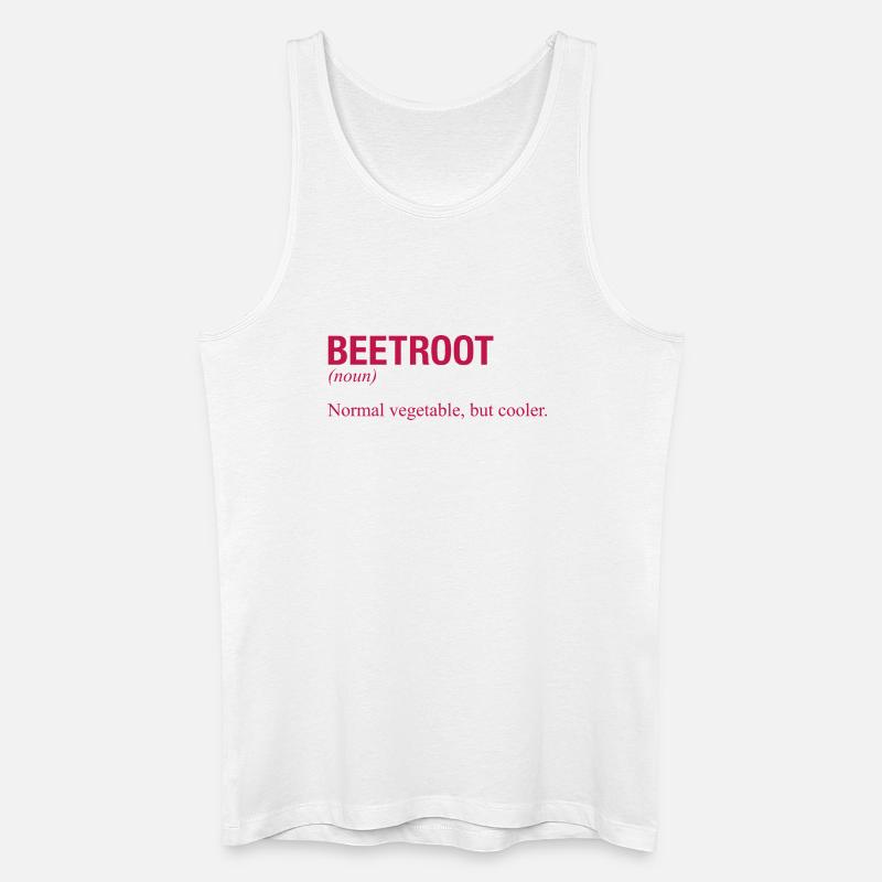 BEETROOT Rote Bete - Männer Bio Tank Top - Weiß