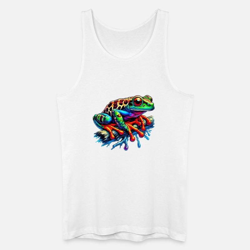 Frosch - Männer Bio Tank Top - Weiß
