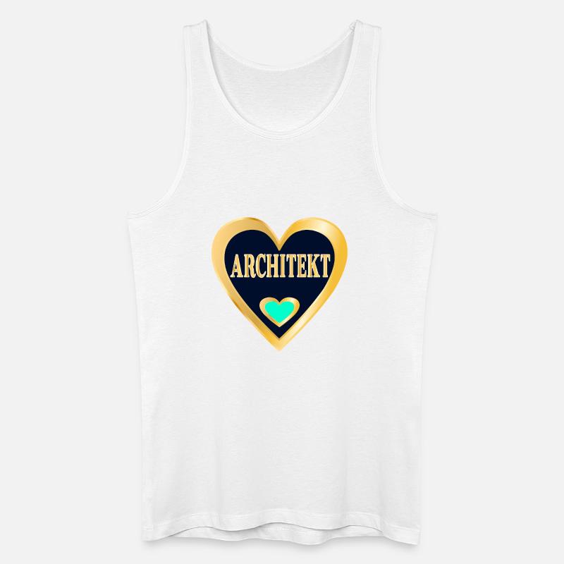 ARCHITEKTUR BERUF STUDIUM ARCHITEKT - Männer Bio Tank Top - Weiß