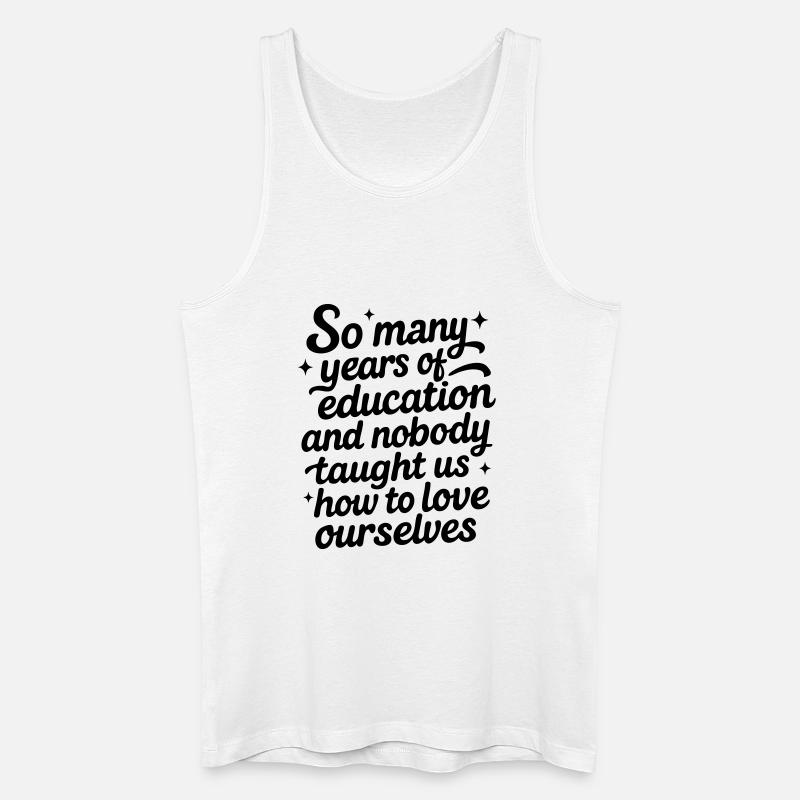 Selbstliebe - Männer Bio Tank Top - Weiß