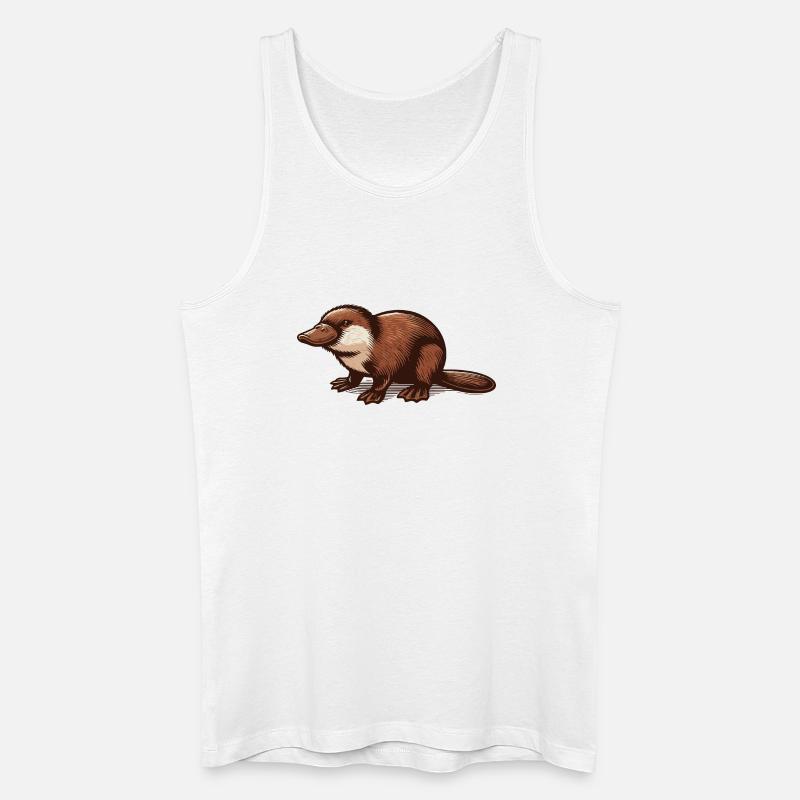 Schnabeltier - Männer Bio Tank Top - Weiß