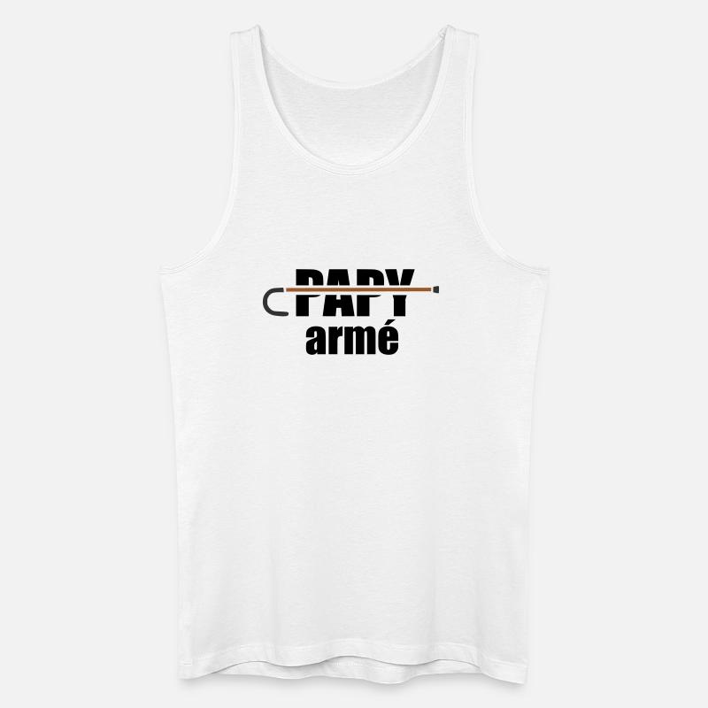Bewaffneter Opa - Männer Bio Tank Top - Weiß