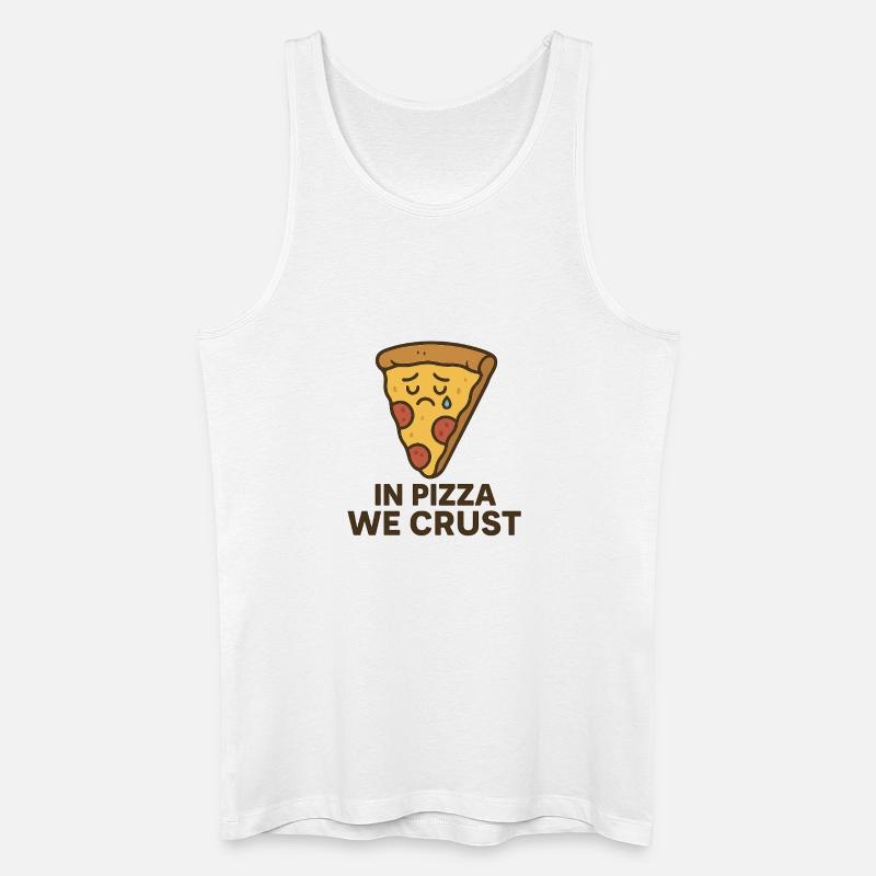 In Pizza We Crust - Männer Bio Tank Top - Weiß