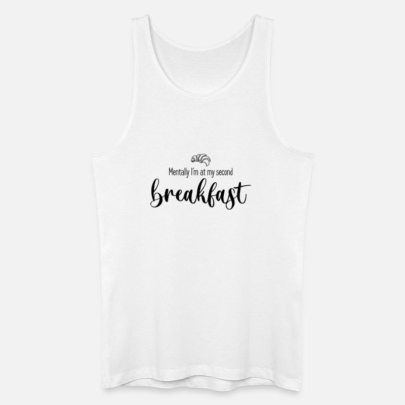 Second breakfast - Männer Bio Tank Top - Weiß
