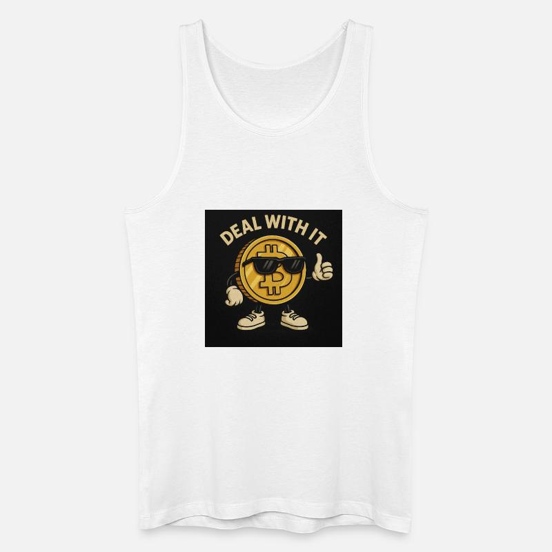 Bitcoin - Männer Bio Tank Top - Weiß