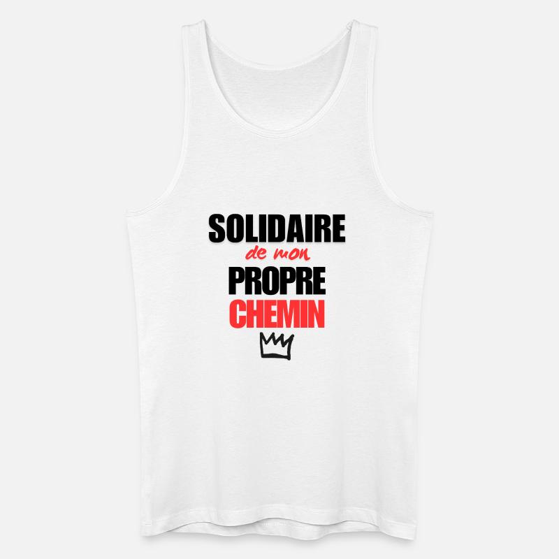 Mein eigener Weg - Männer Bio Tank Top - Weiß
