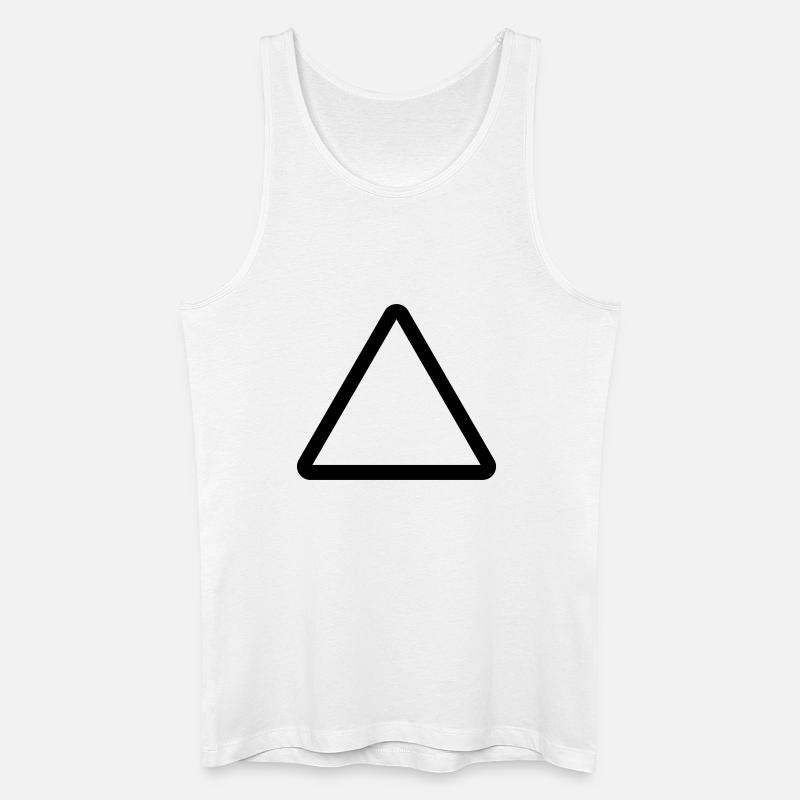 Baustelle, Warnschild Vorlage, Danger Warning - Männer Bio Tank Top - Weiß