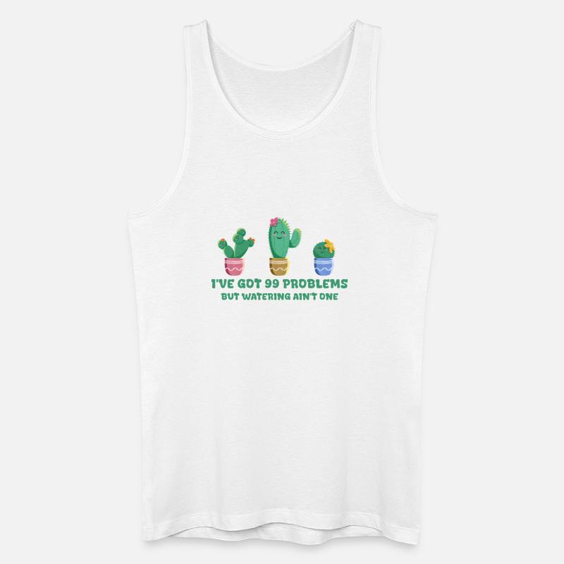 Süßer Kaktus ohne Probleme - Männer Bio Tank Top - Weiß