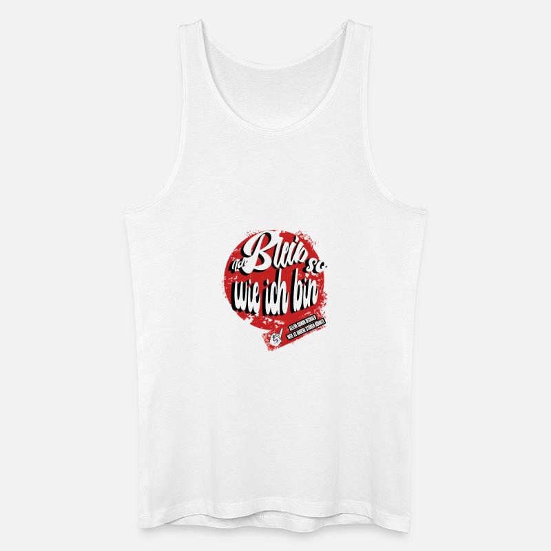 Ich bleib so - Männer Bio Tank Top - Weiß