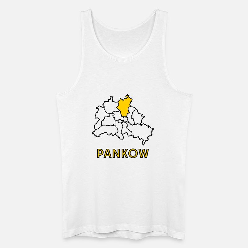 PANKOW, Stadtteil von Berlin - Männer Bio Tank Top - Weiß