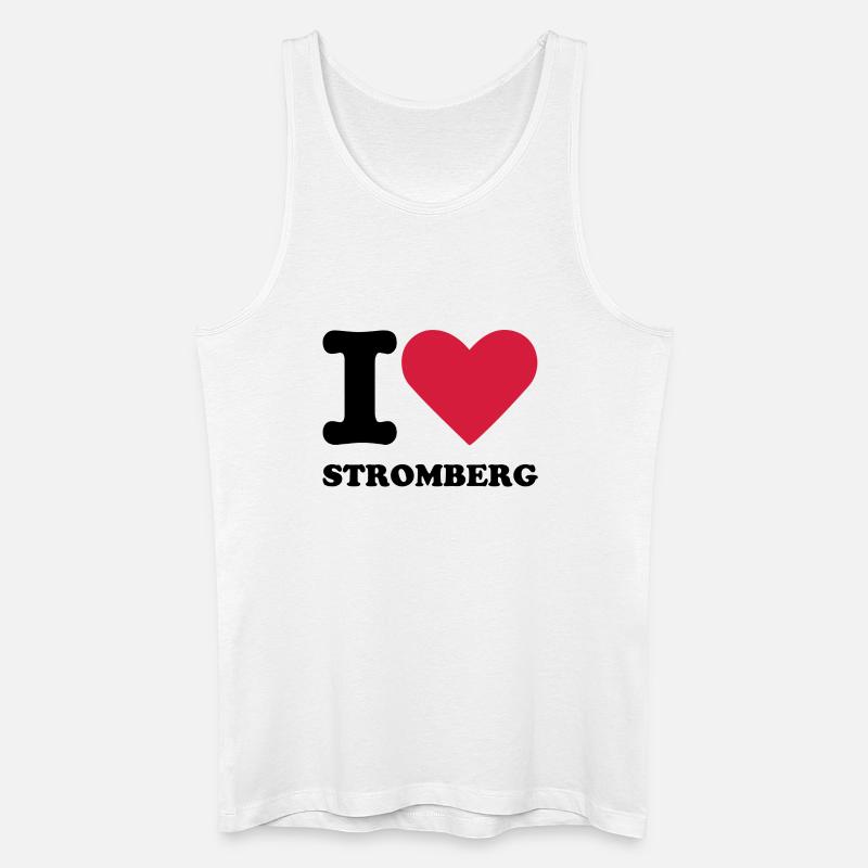Stromberg Mit Spruch I Love Stromberg - Männer Bio Tank Top - Weiß