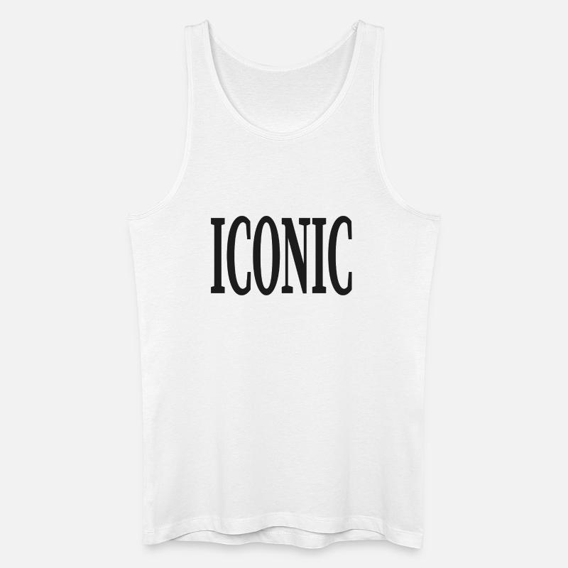 ICONIC - Männer Bio Tank Top - Weiß