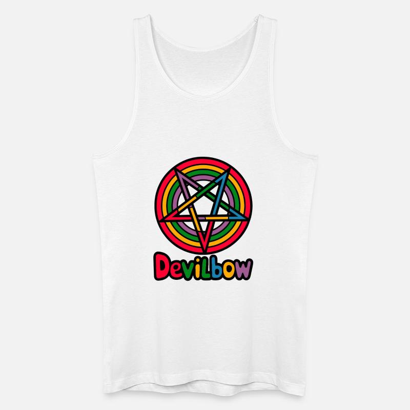 Devilbow - Männer Bio Tank Top - Weiß