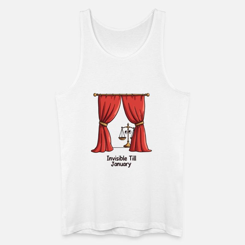 Unsichtbar bis Januar - Männer Bio Tank Top - Weiß